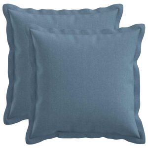 vidaXL Housse de coussin 2 pcs HOUTEN Bleu denim 30 x 30 cm