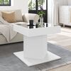 vidaXL Table basse avec LED blanc 50x50x45 cm bois d'ing&eacute;nierie