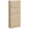 vidaXL Armoire &agrave; chaussures Ch&ecirc;ne sonoma 63x24x147cm Bois d'ing&eacute;nierie