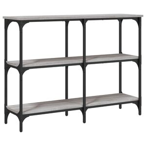vidaXL Table console sonoma gris 100x29x75 cm bois d'ing&eacute;nierie