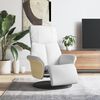 vidaXL Fauteuil inclinable avec repose-pieds blanc similicuir