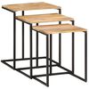 vidaXL Tables gigognes 3 pcs bois massif d'acacia