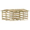 vidaXL Pergolas avec toits 4 pcs 100x90x100 cm Bois de pin impr&eacute;gn&eacute;