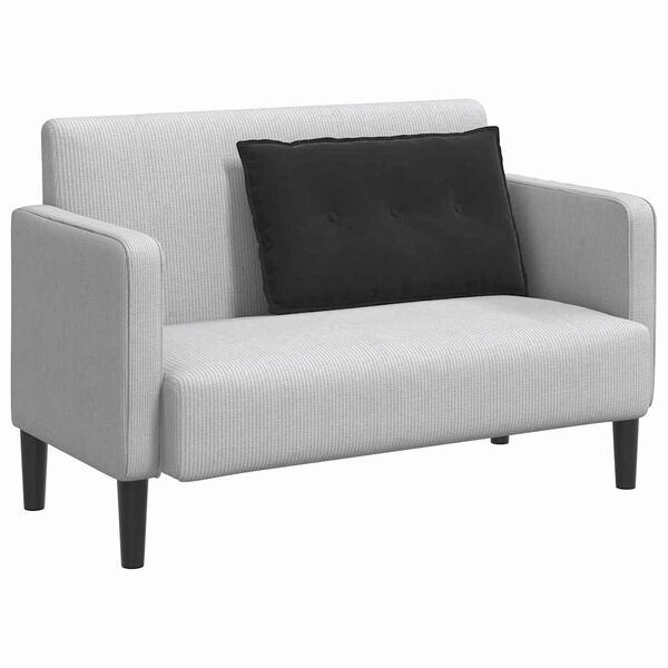 vidaXL Coussin de Dos Noir 80 x 50 cm Tissu en velours c&ocirc;tel&eacute;