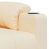 vidaXL Fauteuil de massage Cr&egrave;me Tissu