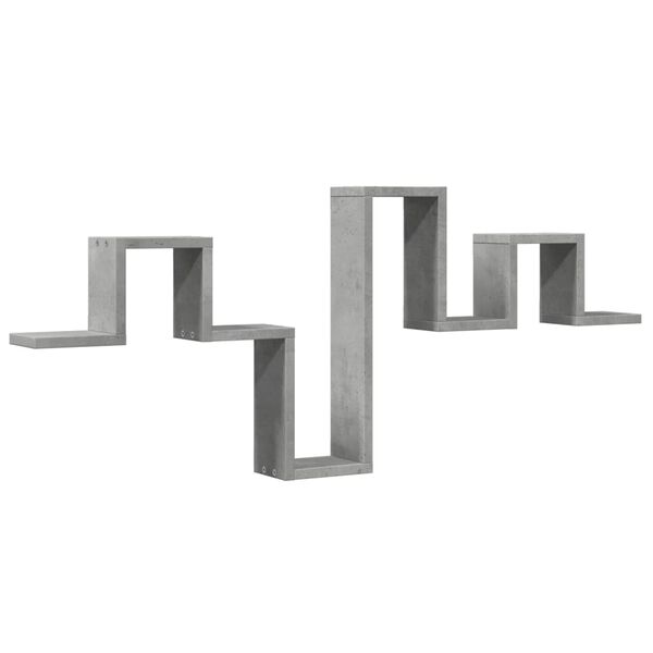 vidaXL Étagère murale gris béton 104,5x10x43 cm bois d'ingénierie