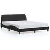 vidaXL Cadre de lit Dover noir 160x200 cm similicuir