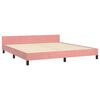 vidaXL Cadre de lit sans matelas rose velours