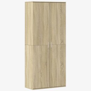 vidaXL Buffet haut ch&ecirc;ne sonoma 80x35x180 cm bois d'ing&eacute;nierie