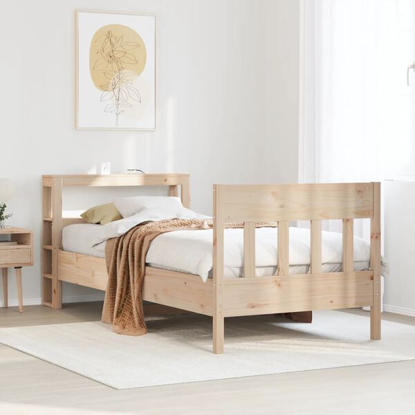 vidaXL Cadre de lit sans matelas 90x190 cm bois de pin massif