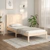 vidaXL Cadre de lit sans matelas 75x190 cm bois de pin massif