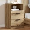 vidaXL Tables de chevet 2 pcs ch&ecirc;ne artisanal bois d'ing&eacute;nierie