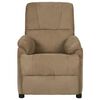vidaXL Fauteuil de massage Taupe Similicuir daim