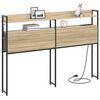 vidaXL T&ecirc;te de lit de rangement Ch&ecirc;ne sonoma 120 cm Bois d'ing&eacute;nierie