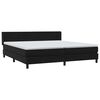 vidaXL Sommier &agrave; lattes de lit avec matelas noir 180x210 cm velours