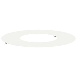 vidaXL adapt&eacute; pour anneau d'arbre plat Blanc &Oslash;30 / 60 cm Acier