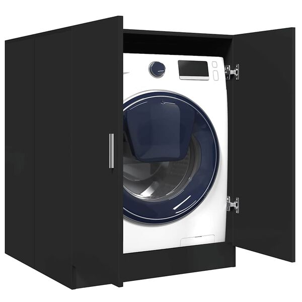 vidaXL Meuble pour machine &agrave; laver Noir 71x71,5x91,5 cm