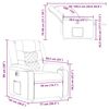 vidaXL Fauteuil inclinable &eacute;lectrique cr&egrave;me tissu