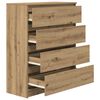vidaXL Buffet ch&ecirc;ne artisanal 80x35x99 cm bois d'ing&eacute;nierie