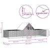 vidaXL Poulailler 6 x 2 x 2 m Acier galvanis&eacute;