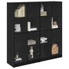 vidaXL Haut Armoire 2 pcs Ch&ecirc;ne noir 68 x 37 x 142 cm