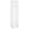 vidaXL Poteau &agrave; panier de gabion 40x40x180 cm Fer