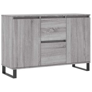 vidaXL Buffet sonoma gris 101,5x35x70 cm bois d'ing&eacute;nierie