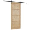 vidaXL Porte coulissante ORKDAL Naturel 86 x 211 cm Bois de pin massif