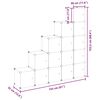 vidaXL Organiseur de rangement en cube avec 15 cubes et portes en PP transparent