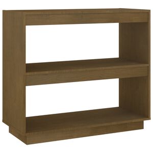 vidaXL Biblioth&egrave;que Marron miel 80x35x71 cm Bois de pin massif