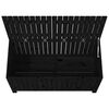 vidaXL Boîte de rangement de jardin Noir 147x68x64 cm Bois massif pin