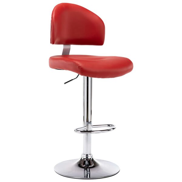 vidaXL Tabourets de bar lot de 2 rouge bordeaux similicuir