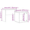 vidaXL Tables basses gigognes 2 pcs sonoma gris bois d'ingénierie