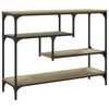 vidaXL Table console chêne sonoma 100x30x75 cm bois d'ingénierie