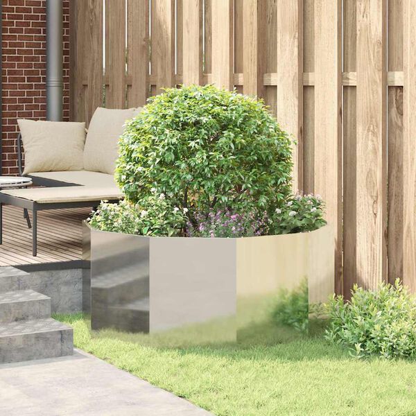 vidaXL Jardini&egrave;re Argent 120 x 120 x 50 cm Acier galvanis&eacute;