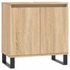 vidaXL Armoire de bain ch&ecirc;ne sonoma 58x33x60 cm bois d'ing&eacute;nierie