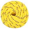 vidaXL Corde de bateau Jaune 18 mm 25 m Polypropyl&egrave;ne