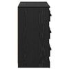 vidaXL Buffets 2 pcs Ch&ecirc;ne noir 70 x 35,5 x 67,5 cm Bois d'ing&eacute;nierie