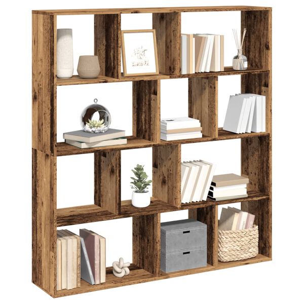 vidaXL Biblioth&egrave;que vieux bois 132x29x141,5 cm bois d'ing&eacute;nierie