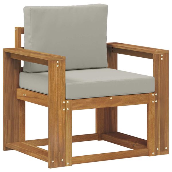 vidaXL Canap&eacute; d&rsquo;ext&eacute;rieur Bois d'acacia massif et polyester