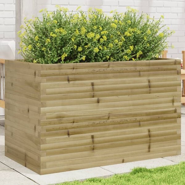vidaXL Jardini&egrave;re 110x60x68,5 cm bois de pin impr&eacute;gn&eacute;