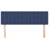 vidaXL T&ecirc;tes de lit 2 pcs Bleu 72x5x78/88 cm Tissu