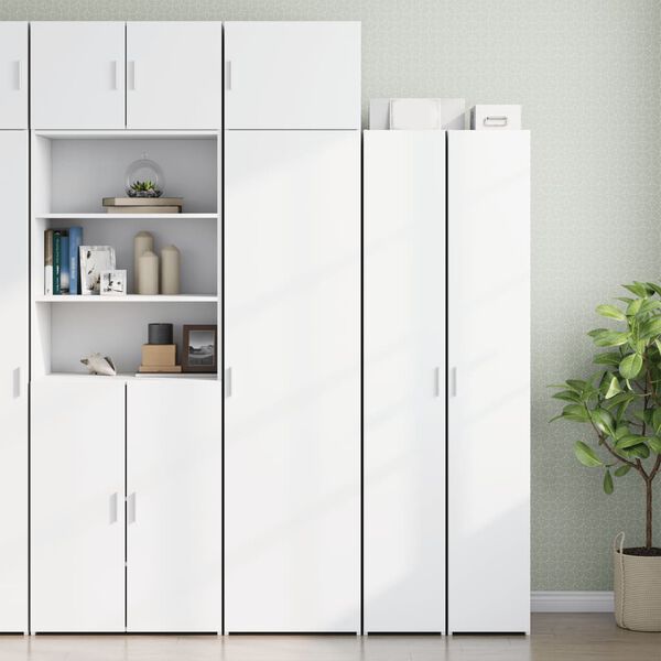 vidaXL Armoire murale blanc 50x42,5x40 cm bois d'ing&eacute;nierie