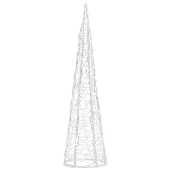 vidaXL Cône lumineux décoratif pyramide à LED Acrylique Bleu 60 cm