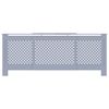vidaXL Cache-radiateur MDF Gris 205 cm