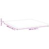 vidaXL Surmatelas Blanc 200 x 200 cm Tissu Jacquard
