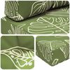 vidaXL Coussin de canap&eacute; d'ext&eacute;rieur 2 pcs Mod&egrave;le feuille Polyester