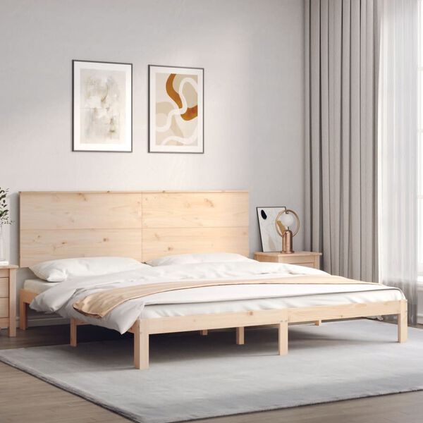 vidaXL Cadre de lit sans matelas bois massif de pin