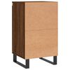 vidaXL Buffets 2 pcs ch&ecirc;ne marron 40x35x70 cm bois d'ing&eacute;nierie