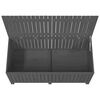 vidaXL Boîte de rangement de jardin Gris 147x68x64 cm Bois de pin